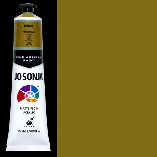 Chroma's Jo Sonja Fine Artists' Acrylic Paint - (2.5oz/75ml) Citrine  844