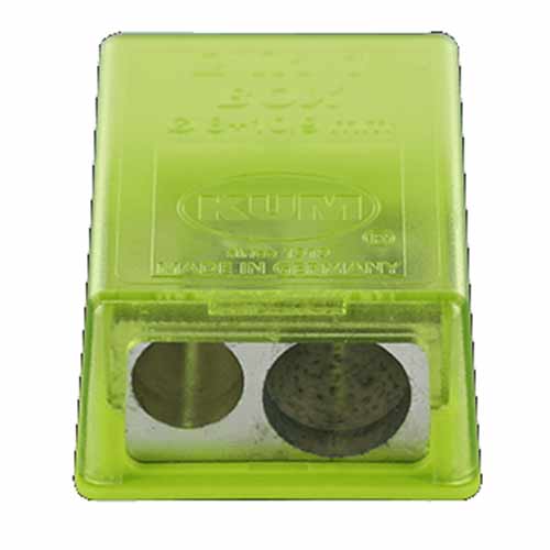 KUM 2-in-1 M2 2-Hole Metal Sharpener with Waste Container  KUM1032021