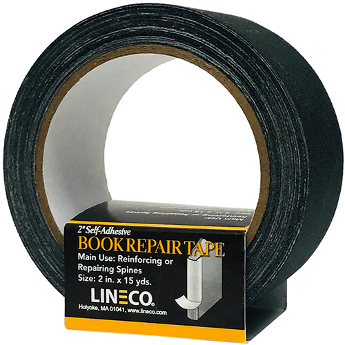 Lineco Book Repair Tape 2" x 15yds - Self-Adhesive, Black