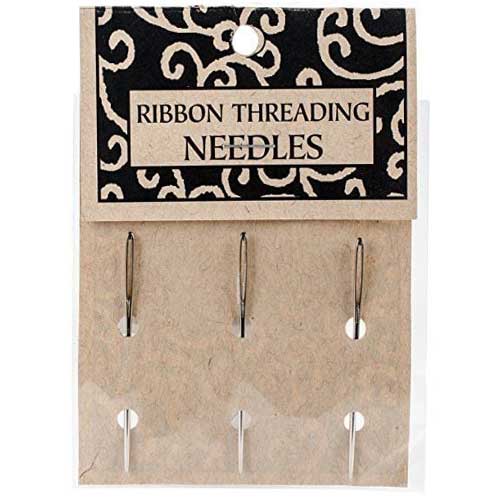Lineco Book Binder's Ribbon Threading Needles - (3 Pack) BBHT108