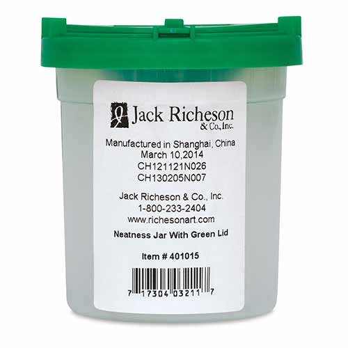 Richeson Neatness Jar W/Green Lid