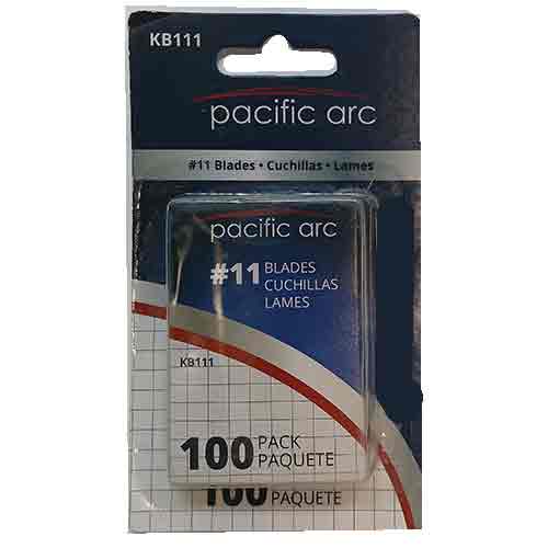 Pacific Arc  #11 Light Duty Replacement Blade for #1 Knife -100pc PAKB111