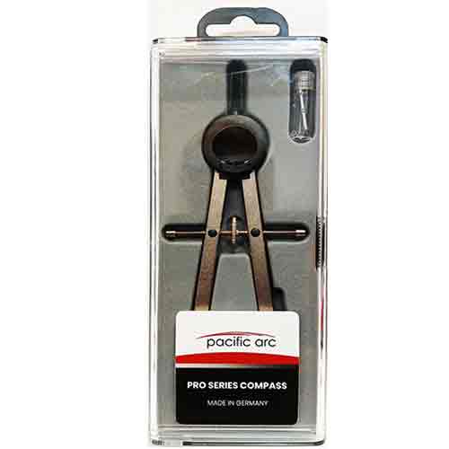 Pacific Arc Elite Pro Spring Bow Compass w /Fixed Leg   PAPB504C