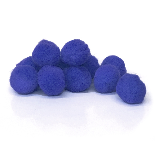 Pepperell Crafts Pom Poms 1/2" - (100 Pieces) Royal Blue