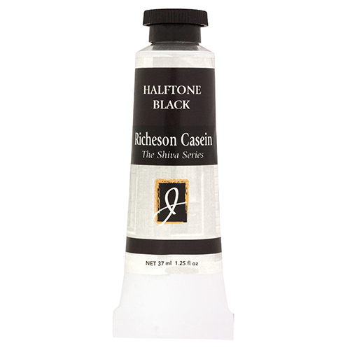 Richeson Shiva Series Casein Paint - (1.25oz/37mL) Halftone Black
