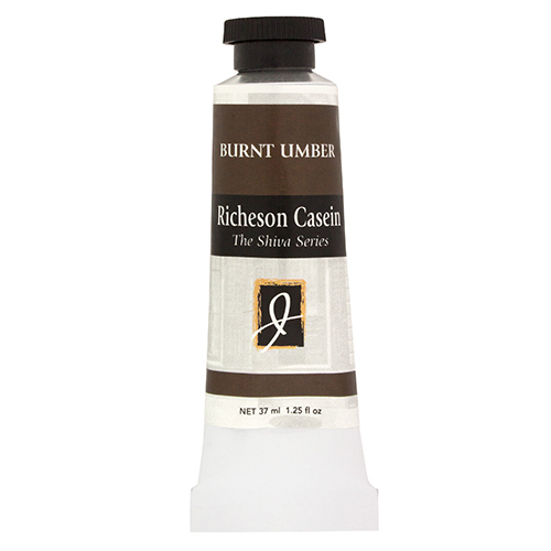 Richeson Shiva Series Casein Paint - (1.25oz/37mL) Burnt Umber