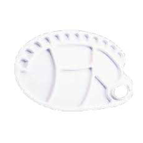 Jack Richeson Plastic 17 Well Oval Paint Palette 400236