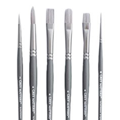 Richeson Grey Matters Brushes for Acrylic - (Set of 6)