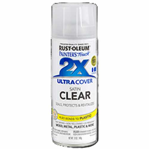 2x Ultra Cover 12oz Satin Spray- Clear