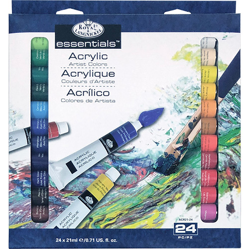 Royal Langnickel Essentials Acrylic Paints 0.71oz/21ml - (24 Pack)