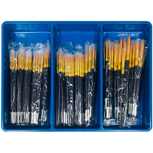 Royal Langnickel Brush Tray Classpack - (144 Pack) Economy Taklon Rounds