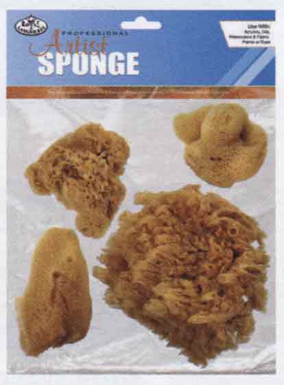 Royal and Langnickel Artist Sponge - (4 Pack) Assorted Sea Silk