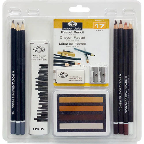 Royal Langnickel Essentials RART-2007 Essentials Pastel Pencils Set - (17 Pieces)