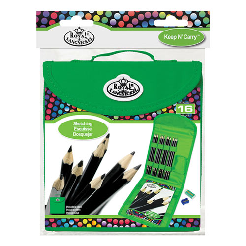 Royal Langnickel Cool Art Keep N' Carry Case Set - (16 Pieces) Sketching RTN-164