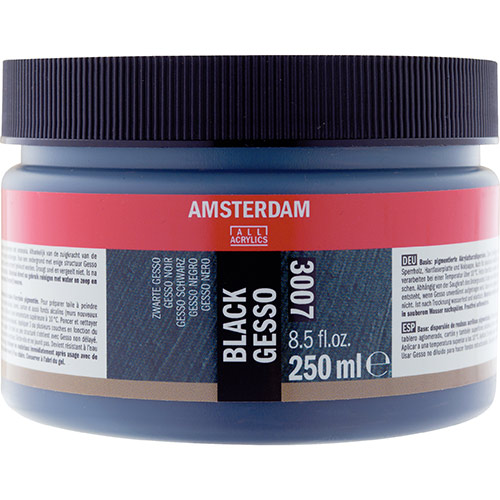 Amsterdam Gesso - (8.5oz/250ml) Black