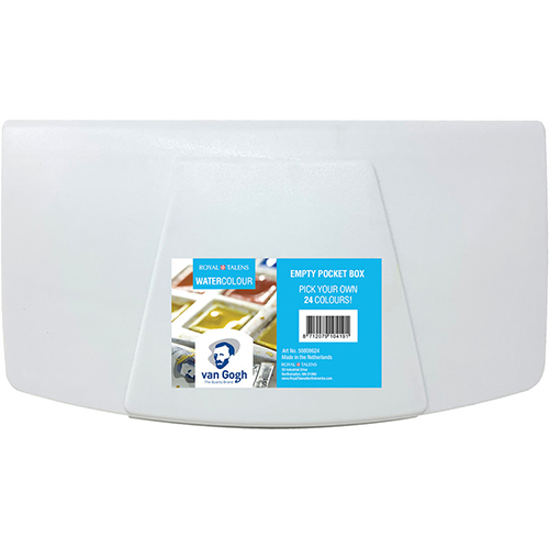 Royal Talens Van Gogh Water Colour Empty Pocket Box - (24 Pans)