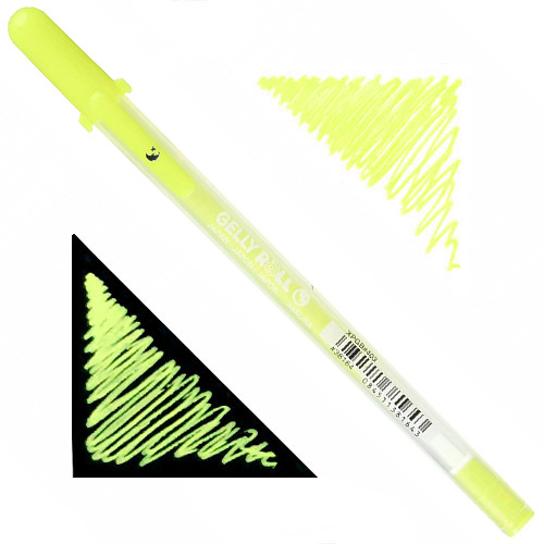 Sakura Gelly Roll Moonlight Pen - 10 Bold Line, Fluorescent Yellow