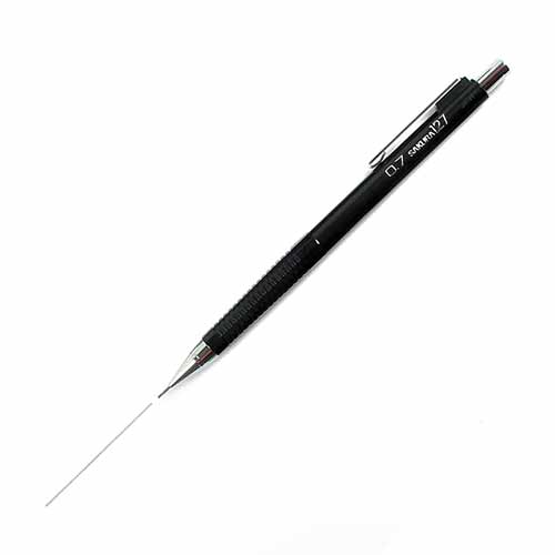 Sakura Mechanical Pencil W/ 3 Erasers-0.7mm  50298
