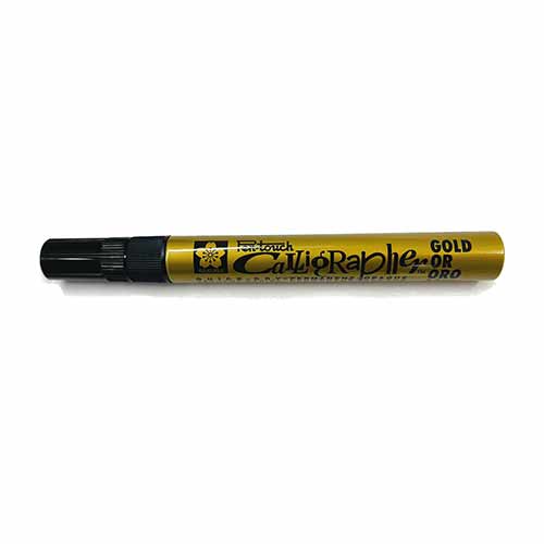Sakura Pen-Touch Calligrapher Pen- Gold, 5.0