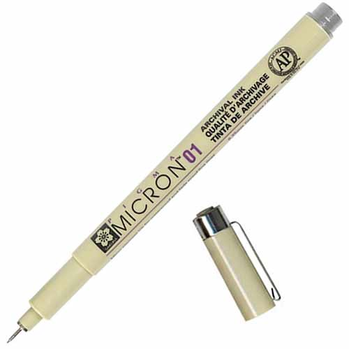 Sakura Pigma Micron Pen - Light Cool Gray, 01