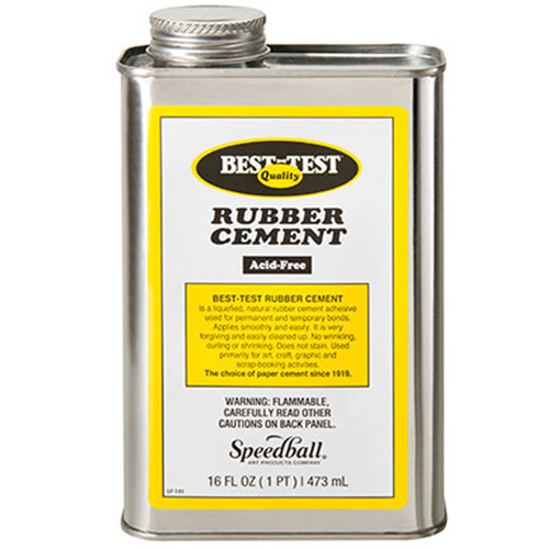 Speedball Best Test Rubber Cement (16oz) **** IN STORE PICK UP & LOCAL DELIVERY ONLY