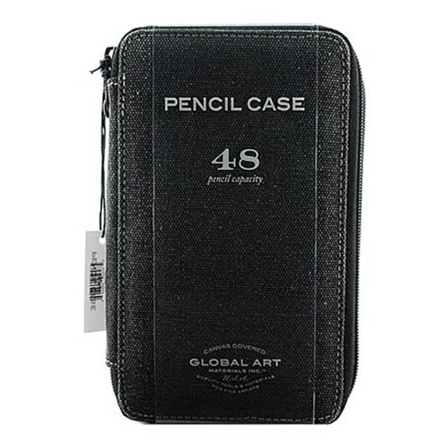 Speedball Global Art Canvas Pencil Case Black - Holds 48 Pencils