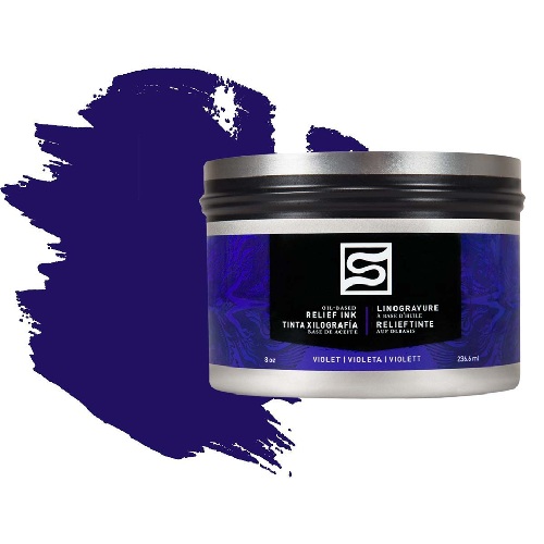 Speedball Violet Oil Based Relief Block Printing Ink Can (8oz)  SP3918