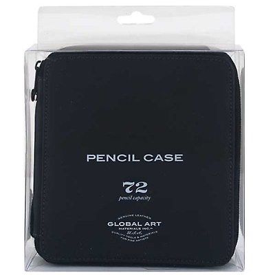 Speedball Global Art's Black Leather Pencil Case - Holds 72 Pencils  414720