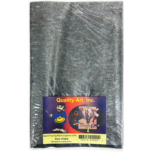 Transfer Tracing Paper 18" x 24" - (5 Sheets) Black