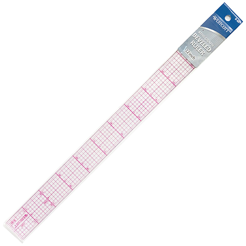 Westcott 8ths Graph Beveled Ruler 1in x 12in
