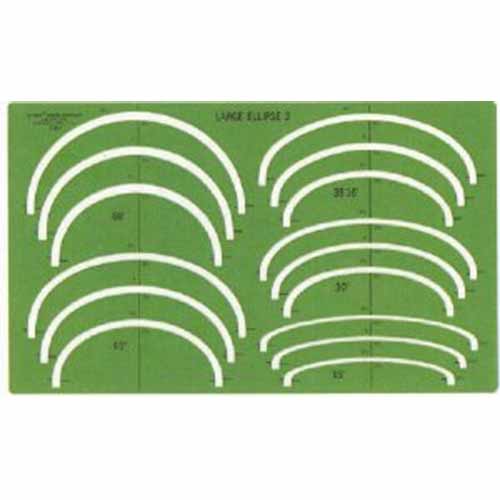Westcott Stencils Template - Large Ellipse #2