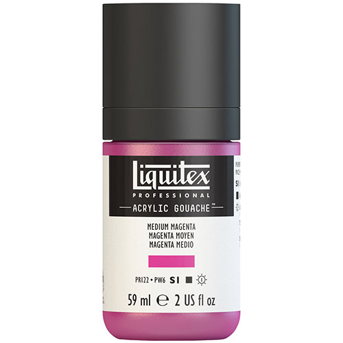 Liquitex Professional Acrylic Gouache Paint - (2oz/59ml) Medium Magenta