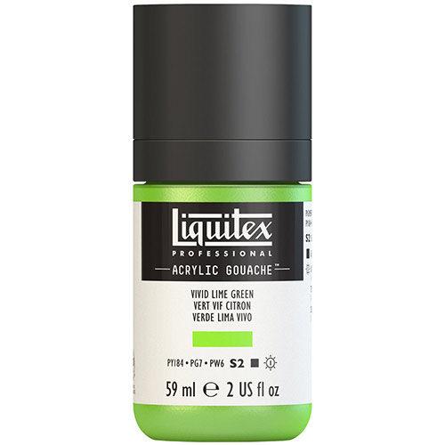Liquitex Professional Acrylic Gouache Paint - (2oz/59ml) Vivid Lime Green