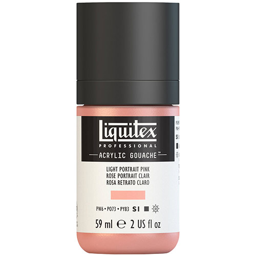Liquitex Professional Acrylic Gouache Paint - (2oz/59ml) Light Portrait Pink