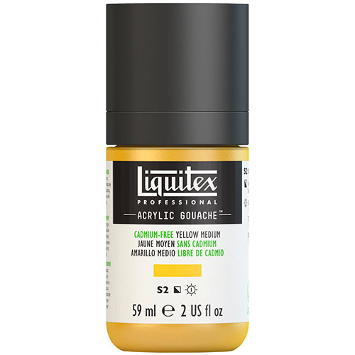 Liquitex Professional Acrylic Gouache Paint - (2oz/59ml) Cadmium-Free Yellow Medium