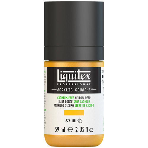 Liquitex Professional Acrylic Gouache Paint - (2oz/59ml) Cadmium-Free Yellow Deep