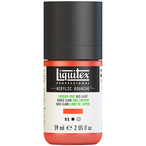 Liquitex Professional Acrylic Gouache Paint - (2oz/59ml) Cadmium-Free Red Light