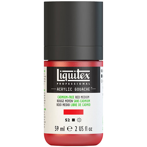 Liquitex Professional Acrylic Gouache Paint - (2oz/59ml) Cadmium-Free Red Medium