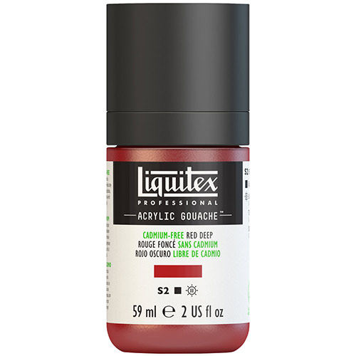 Liquitex Professional Acrylic Gouache Paint - (2oz/59ml) Cadmium-Free Red Deep