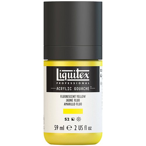 Liquitex Professional Acrylic Gouache Paint - (2oz/59ml) Fluorescent Yellow