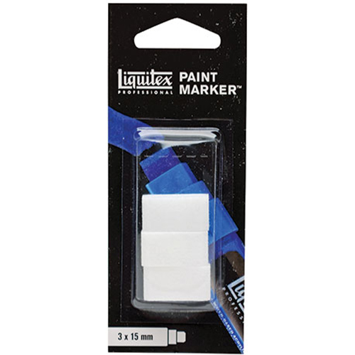 Liquitex Professional Wide Acrylic Paint Marker Replacement Nibs 15mm - (3 Pack)