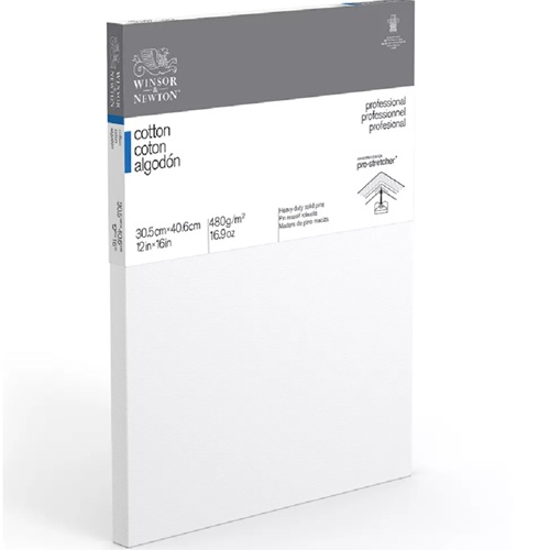 Winsor & Newton Professional Pro-Stretched Cotton Canvas 12"x16" WN6203008