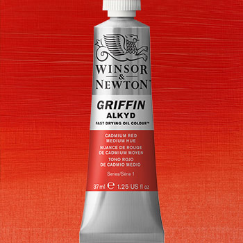 Winsor & Newton Griffin Alkyd Oil Paint - (1.25oz/37ml) Cadmium Red Medium Hue