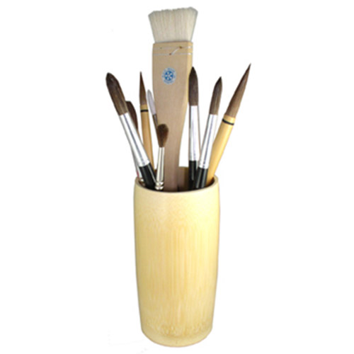 Yasutomo Bamboo Brush Holder, Small 6"