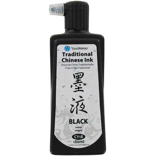 Yasutomo Traditional Chinese Ink - (6oz/180ml) Black