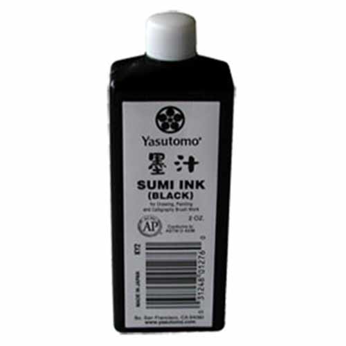 Yasutomo Black Sumi Ink (2oz) Bokuju