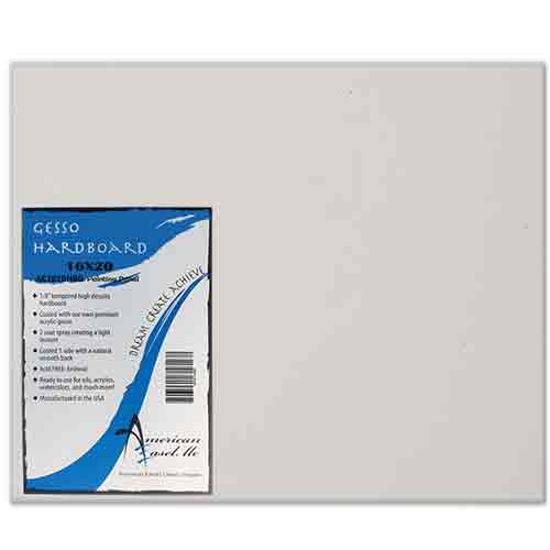 American Easel Tempered Gessoed Hardboard Panel 16"x20"