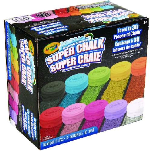 Crayola Washable Super Sidewalk Chalk 10 puckes  51-8303