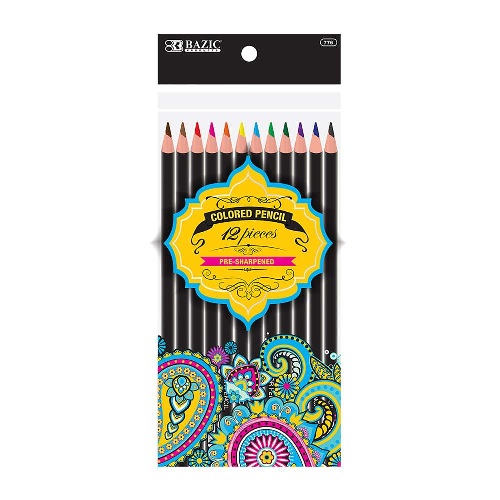 Bazic Designer Colored Pencils  (12/pk)