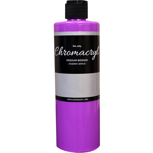 Chromacryl Acrylic Paint - (16.9oz/473ml) Neon Violet